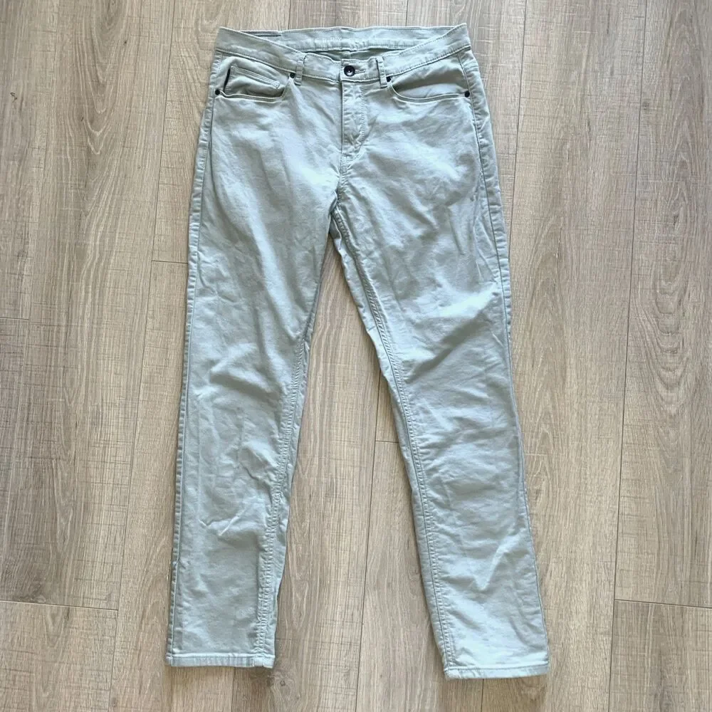 Perry Ellis Mens Slim Fit Casual Chino Pants Stretch Light Blue  33 x 32